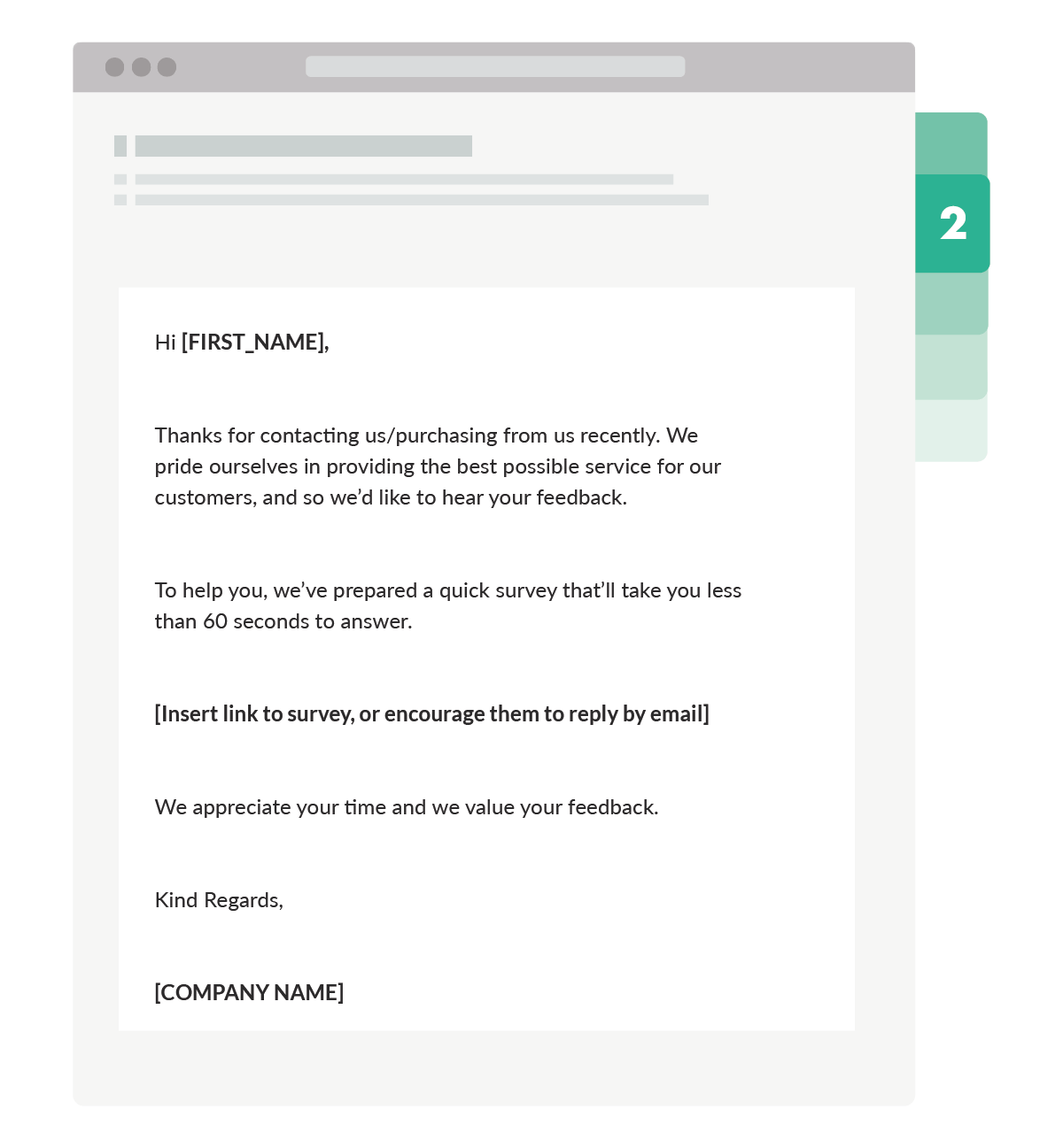 The 'Survey' follow-up email