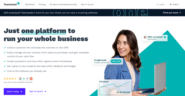 Teamleader CRM website